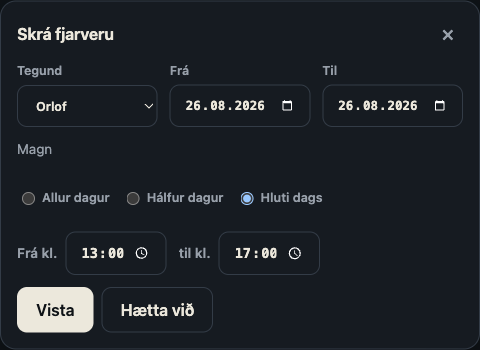 Fjarveruformið opið í Vikunni